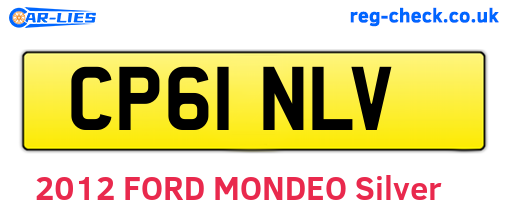 CP61NLV are the vehicle registration plates.