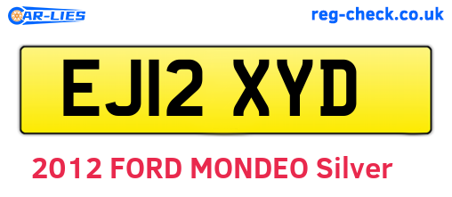 EJ12XYD are the vehicle registration plates.