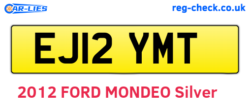 EJ12YMT are the vehicle registration plates.