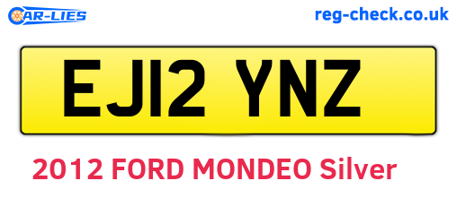 EJ12YNZ are the vehicle registration plates.