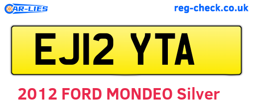 EJ12YTA are the vehicle registration plates.