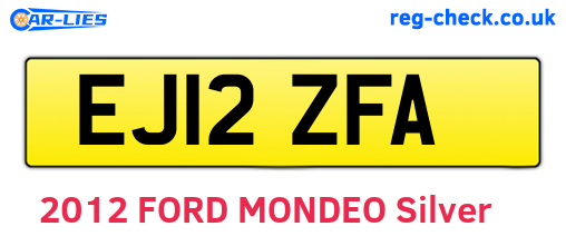 EJ12ZFA are the vehicle registration plates.