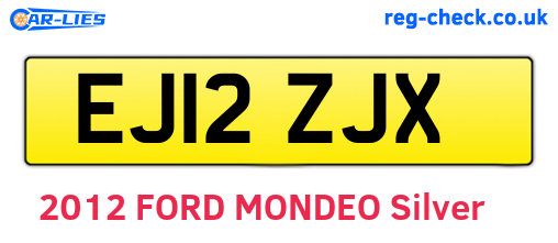 EJ12ZJX are the vehicle registration plates.