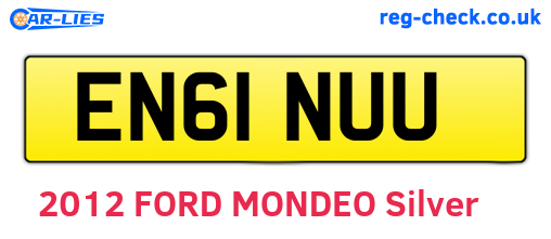 EN61NUU are the vehicle registration plates.