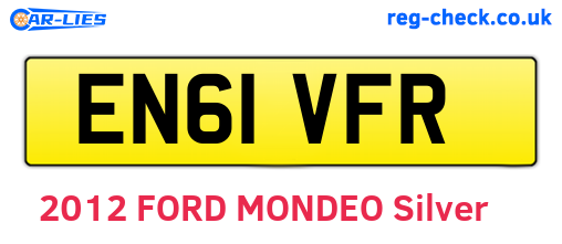 EN61VFR are the vehicle registration plates.