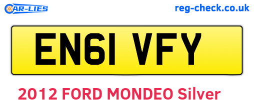 EN61VFY are the vehicle registration plates.