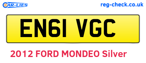 EN61VGC are the vehicle registration plates.