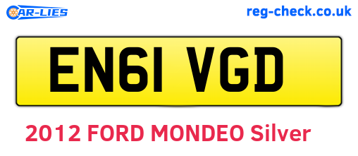 EN61VGD are the vehicle registration plates.