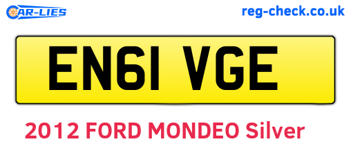 EN61VGE are the vehicle registration plates.
