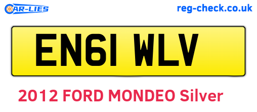 EN61WLV are the vehicle registration plates.