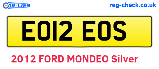 EO12EOS are the vehicle registration plates.