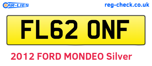 FL62ONF are the vehicle registration plates.