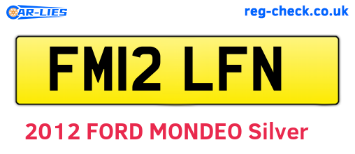 FM12LFN are the vehicle registration plates.