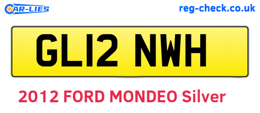 GL12NWH are the vehicle registration plates.