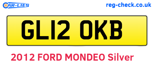 GL12OKB are the vehicle registration plates.