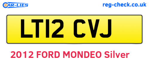 LT12CVJ are the vehicle registration plates.