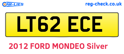 LT62ECE are the vehicle registration plates.
