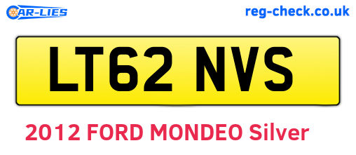 LT62NVS are the vehicle registration plates.