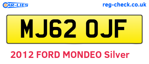 MJ62OJF are the vehicle registration plates.