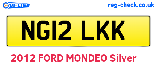 NG12LKK are the vehicle registration plates.