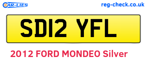 SD12YFL are the vehicle registration plates.
