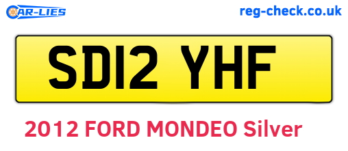 SD12YHF are the vehicle registration plates.