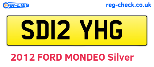 SD12YHG are the vehicle registration plates.