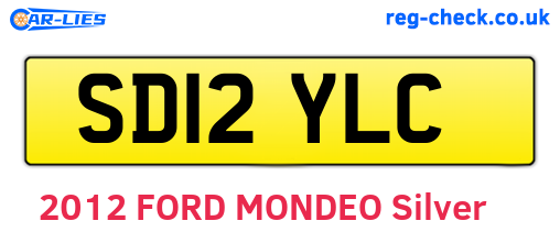 SD12YLC are the vehicle registration plates.