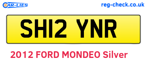 SH12YNR are the vehicle registration plates.