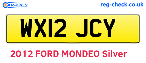 WX12JCY are the vehicle registration plates.