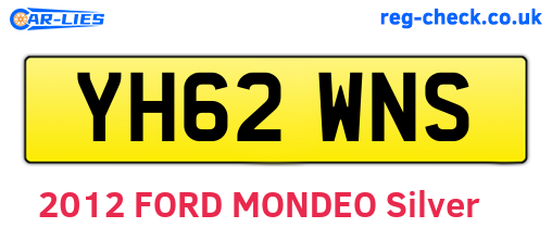 YH62WNS are the vehicle registration plates.