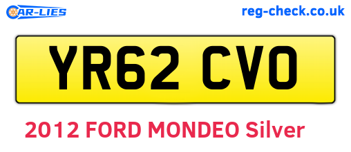 YR62CVO are the vehicle registration plates.