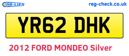 YR62DHK are the vehicle registration plates.