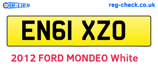 EN61XZO are the vehicle registration plates.