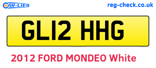 GL12HHG are the vehicle registration plates.