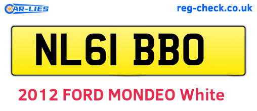 NL61BBO are the vehicle registration plates.