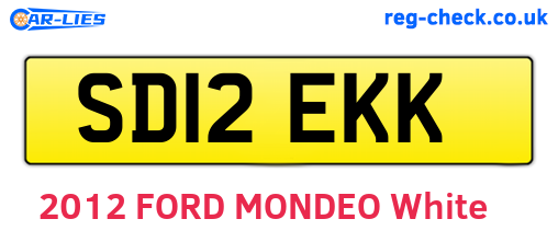 SD12EKK are the vehicle registration plates.