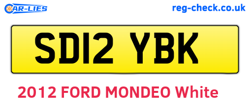 SD12YBK are the vehicle registration plates.