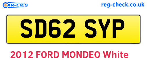 SD62SYP are the vehicle registration plates.