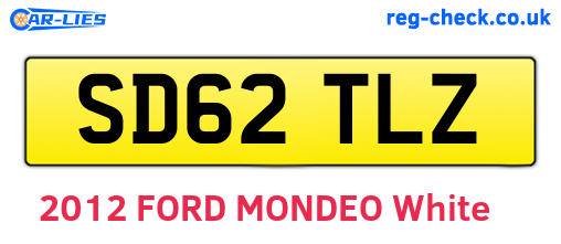 SD62TLZ are the vehicle registration plates.