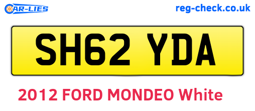 SH62YDA are the vehicle registration plates.