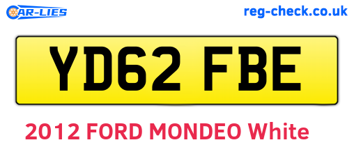 YD62FBE are the vehicle registration plates.