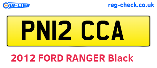 PN12CCA are the vehicle registration plates.