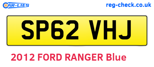 SP62VHJ are the vehicle registration plates.