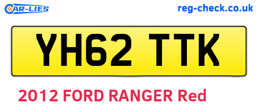 YH62TTK are the vehicle registration plates.
