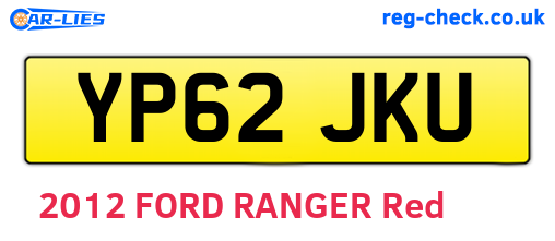 YP62JKU are the vehicle registration plates.