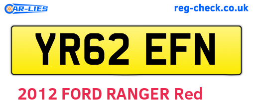 YR62EFN are the vehicle registration plates.