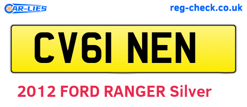 CV61NEN are the vehicle registration plates.