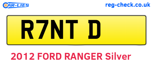 R7NTD are the vehicle registration plates.