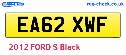 EA62XWF are the vehicle registration plates.